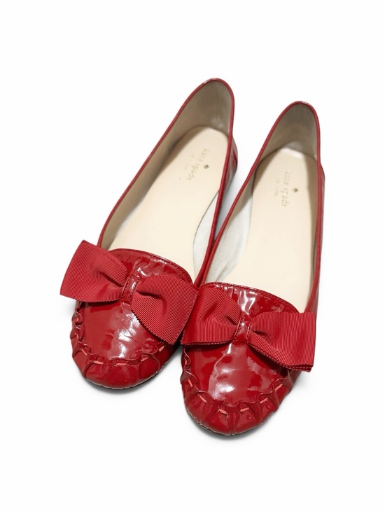 Kate Spade Shoes - Kate Spade Red Patent Leather Women's Ballet Flats with Bow Sz. 10M